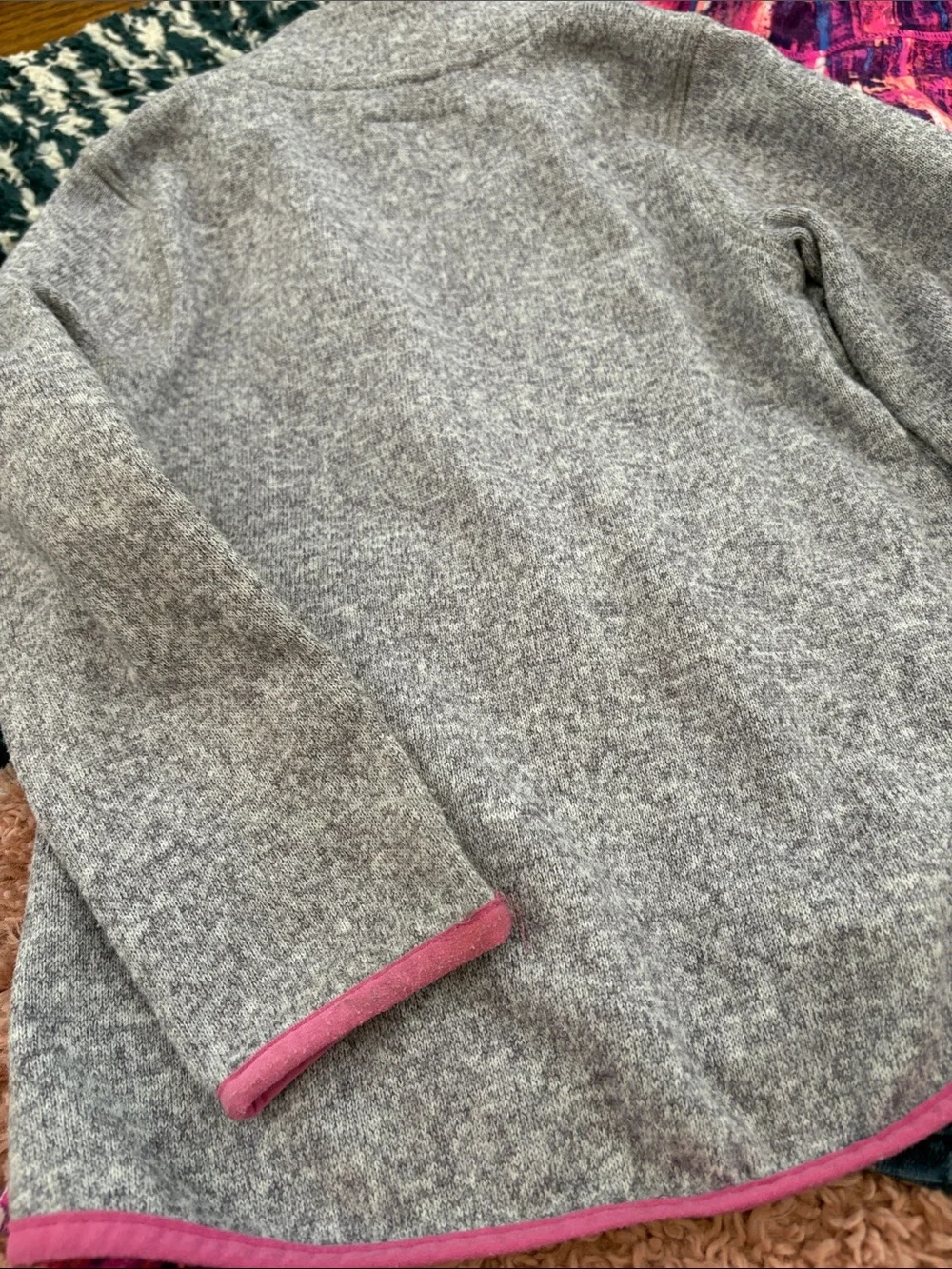 Girls Gray Sprinkle Long-Sleeve Dress, Nautica Jacket, OshKosh Jeans